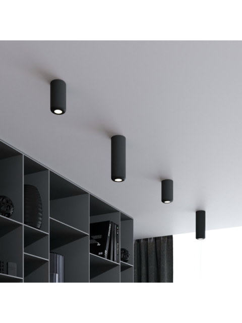 Потолочный светодиодный светильник Elektrostandard Onde 25044/LED 10W 4000K черный a064194