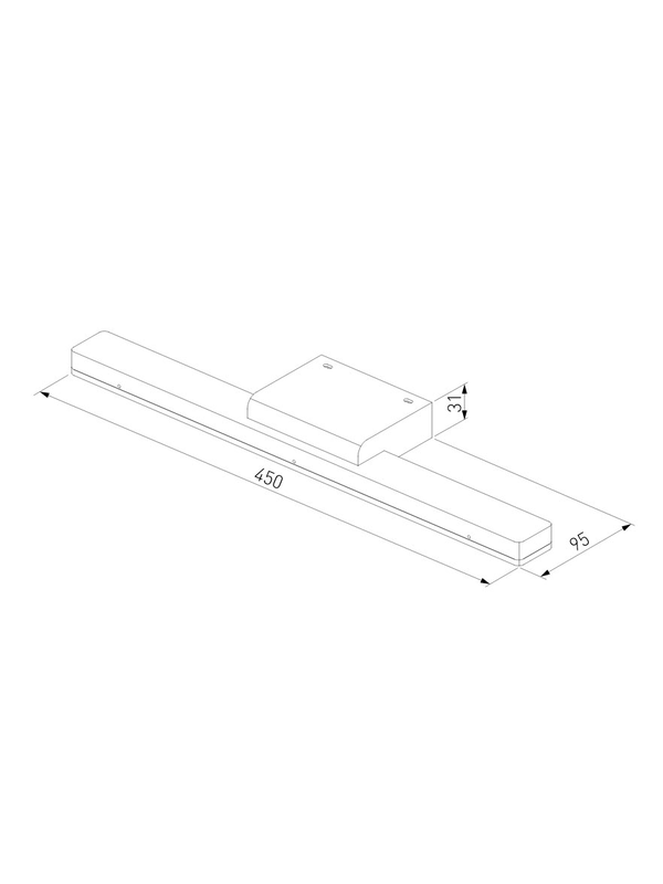 Подсветка для зеркал Elektrostandard Protect LED чёрный MRL LED 1111 a052871 — изображение 2