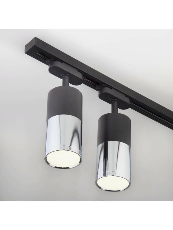 Трековый светодиодный светильник Elektrostandard Avantag черный матовый/хром 6W LTB27 a040961 — изображение 3