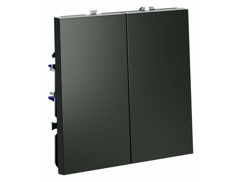 Выключатель двухклавишный без рамки Voltum S70 VLS020606