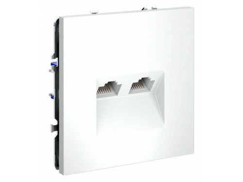 Розетка двойная Ethernet RJ-45 без рамки Voltum S70 VLS060202