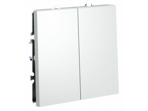 Выключатель двухклавишный без рамки Voltum S70 VLS020602