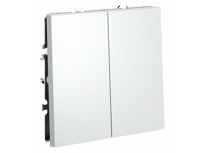 Выключатель двухклавишный без рамки Voltum S70 VLS020602